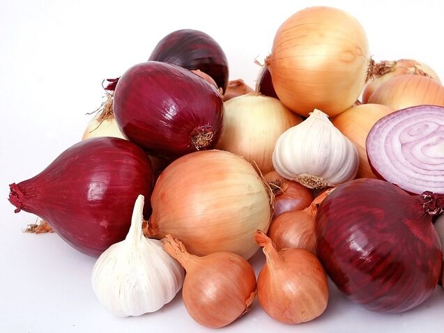 Garlic and onion for potency