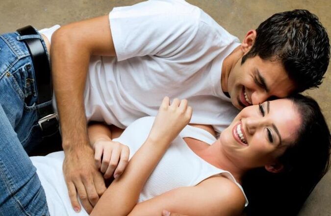 A man gets excited about touching a girl