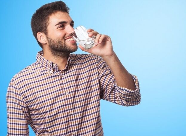 a person drinks a drink that affects potency